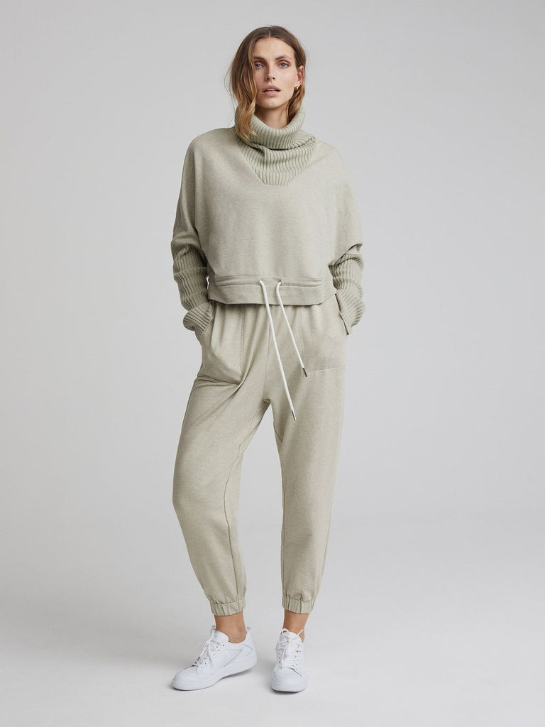 Varley Britannia Sweatshirt Desert Sage Marl